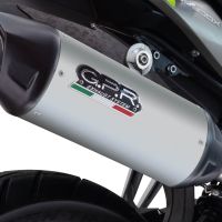 Escape compatible con Suzuki V-STROM DL 800 DE - SE 2023-2025, Furore-X Titanio, Escape legal, homologado, silenciador con db killer desmontable y tubo de conexión específico 