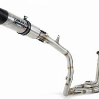 GPR escape compatible con Honda Cbr 600 Rr  2007-2023, Tiburon Titanium, Escape completo racing, incluyendo colector y db killer desmontable, sin homologación 