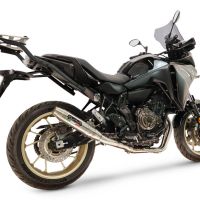 GPR escape compatible con Yamaha Tracer 7 GT 2020-2024, Deeptone Inox, Escape completo, no legal para países de la UE, con db killer extraíble 