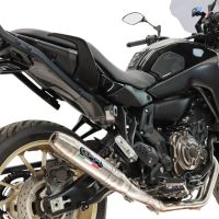 GPR escape compatible con Yamaha Tracer 7 GT 2020-2024, Deeptone Inox, Escape completo, no legal para países de la UE, con db killer extraíble 
