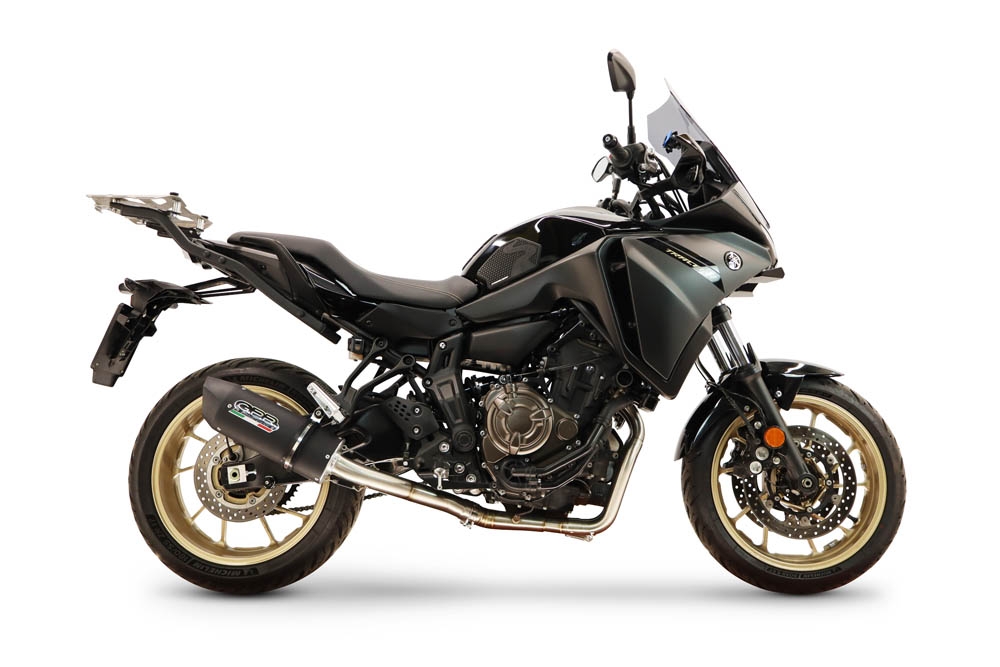 GPR escape compatible con Yamaha Tracer 700 2016-2019, Furore Nero, Escape completo racing, incluyendo colector y db killer desmontable, sin homologación 