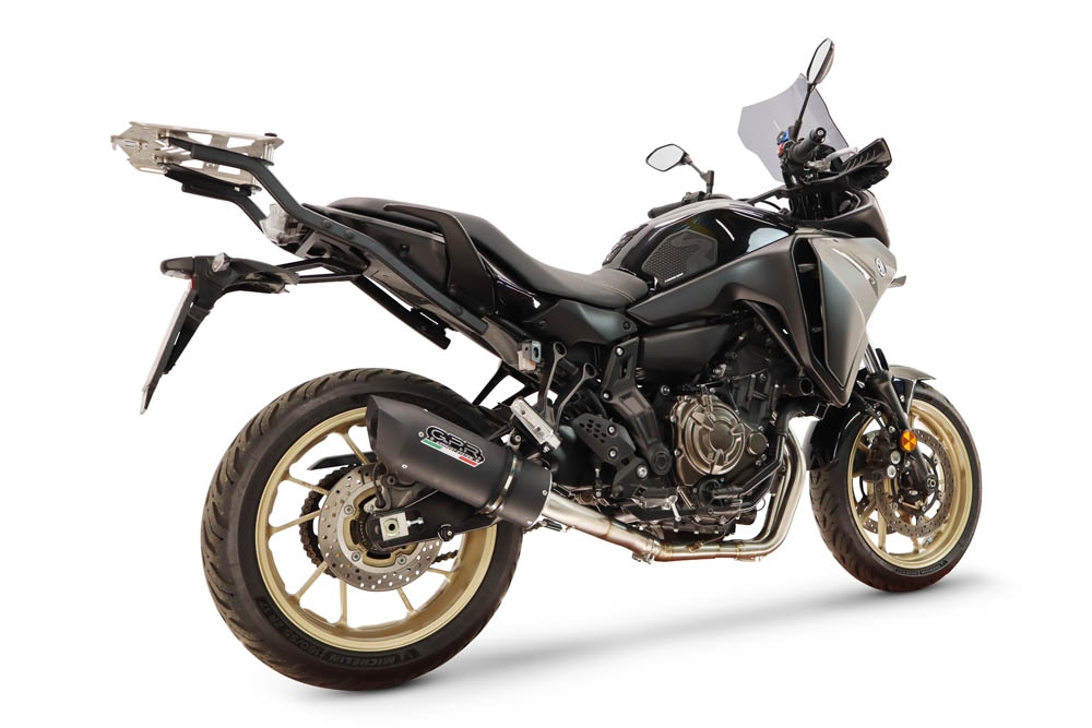 GPR escape compatible con Yamaha Tracer 700 2016-2019, Furore Nero, Escape completo racing, incluyendo colector y db killer desmontable, sin homologación 
