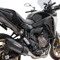 GPR escape compatible con Yamaha Tracer 700 2016-2019, Furore Nero, Escape completo racing, incluyendo colector y db killer desmontable, sin homologación 