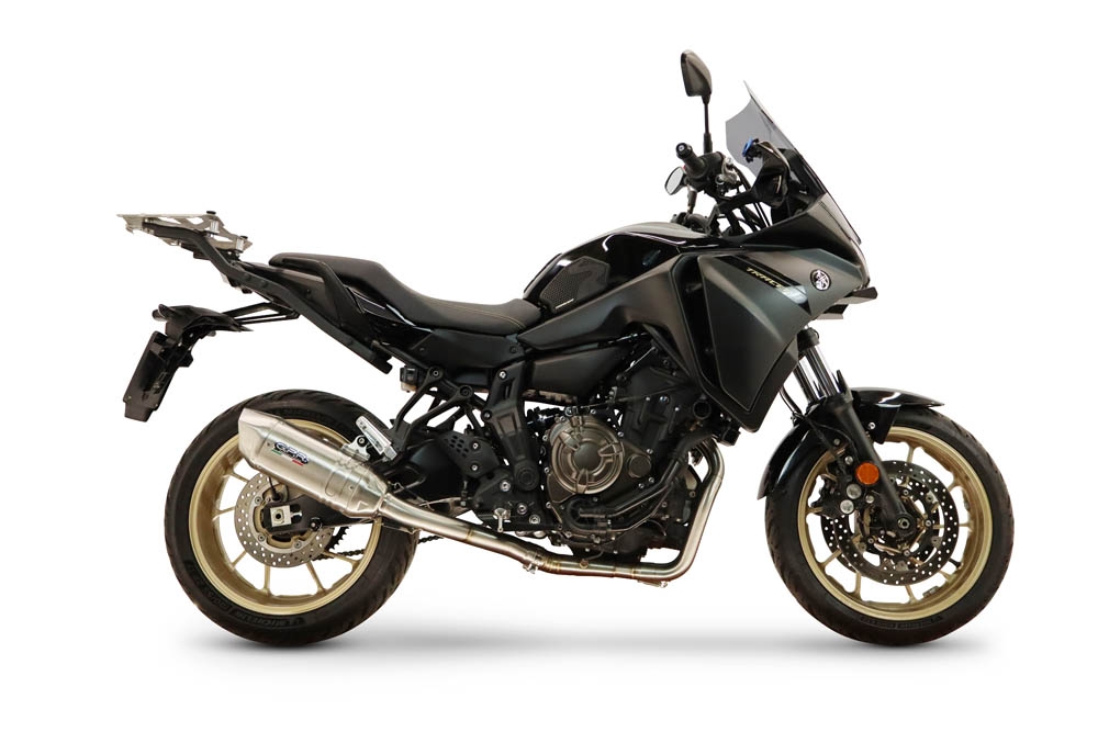 GPR escape compatible con Yamaha Tracer 700 2016-2019, Furore-X Inox, Escape completo, no legal para países de la UE, con db killer extraíble 