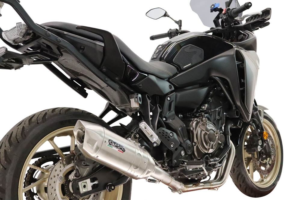 GPR escape compatible con Yamaha Tracer 700 2016-2019, Furore-X Inox, Escape completo, no legal para países de la UE, con db killer extraíble 