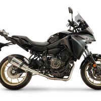 GPR escape compatible con Yamaha Tracer 700 GT 2019-2020, New Grand Prix Evo Titanium, Escape completo racing, incluyendo colector y db killer desmontable, sin homologación 
