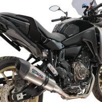 GPR escape compatible con Yamaha Tracer 700 GT 2019-2020, New Grand Prix Evo Titanium, Escape completo racing, incluyendo colector y db killer desmontable, sin homologación 