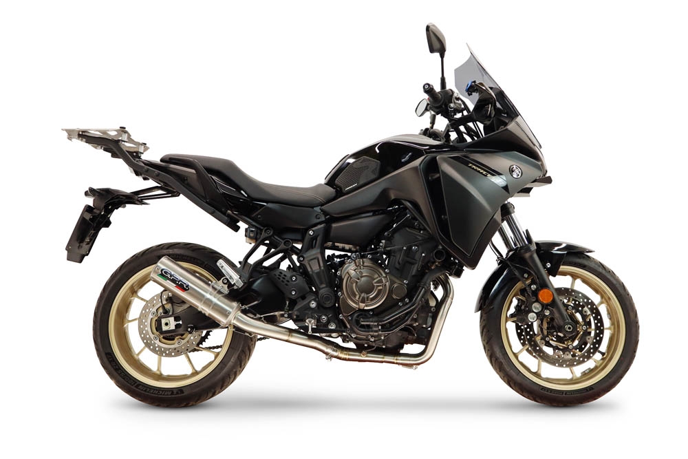 GPR escape compatible con Yamaha Tracer 7 GT 2020-2024, M3 Inox , Escape completo racing, incluyendo colector y db killer desmontable, sin homologación 