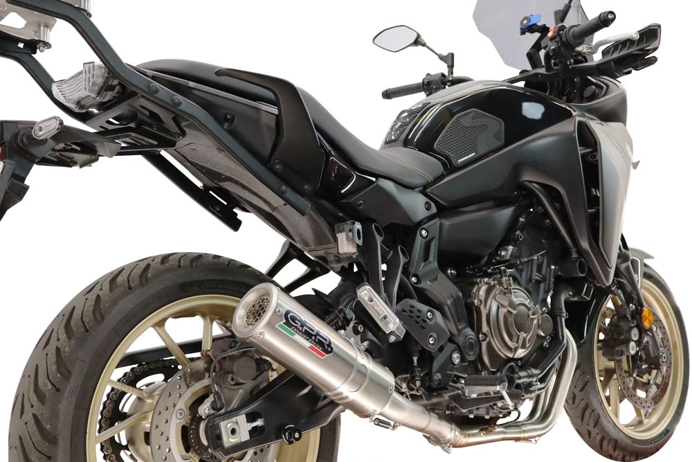 GPR escape compatible con Yamaha Tracer 7 GT 2020-2024, M3 Inox , Escape completo racing, incluyendo colector y db killer desmontable, sin homologación 