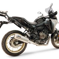 GPR escape compatible con Yamaha Tracer 7 GT 2020-2024, Satinox , Escape completo, no legal para países de la UE, con db killer extraíble 