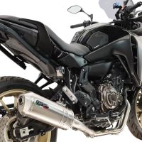 GPR escape compatible con Yamaha Tracer 7 GT 2020-2024, Satinox , Escape completo, no legal para países de la UE, con db killer extraíble 