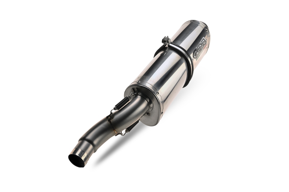 Escape compatible con Aprilia Mana 850 Gt 2007-2016, Trioval, Escape semi-completo homologado con db killer extraible 