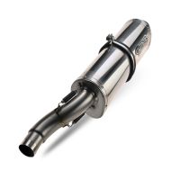 Escape compatible con Aprilia Mana 850 Gt 2007-2016, Trioval, Escape semi-completo homologado con db killer extraible 
