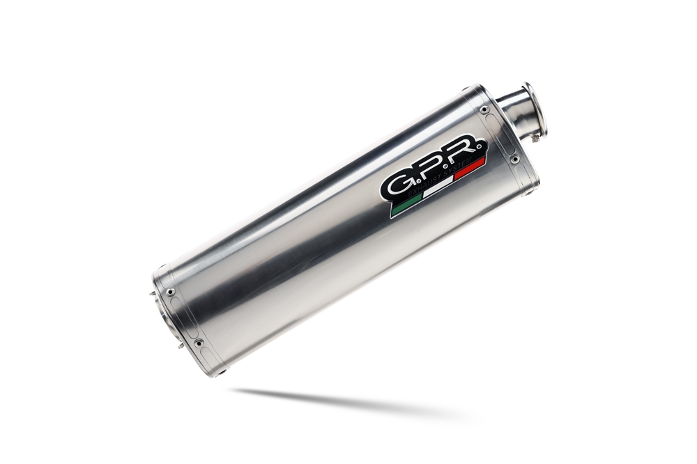 Escape compatible con Aprilia Mana 850 Gt 2007-2016, Trioval, Escape semi-completo homologado con db killer extraible 