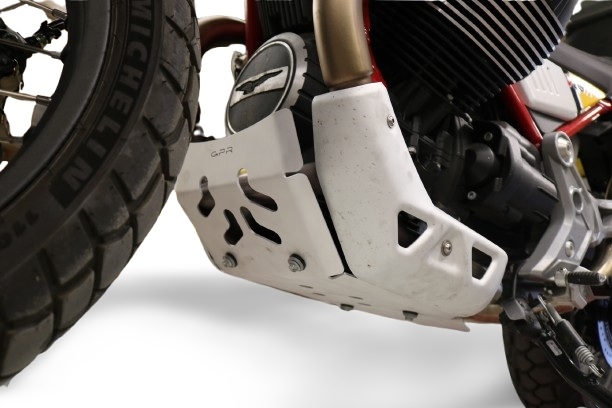 GPR TECH compatible con  Moto Guzzi V85 TT 2019/2020 e4 Protección del motor en titanio 