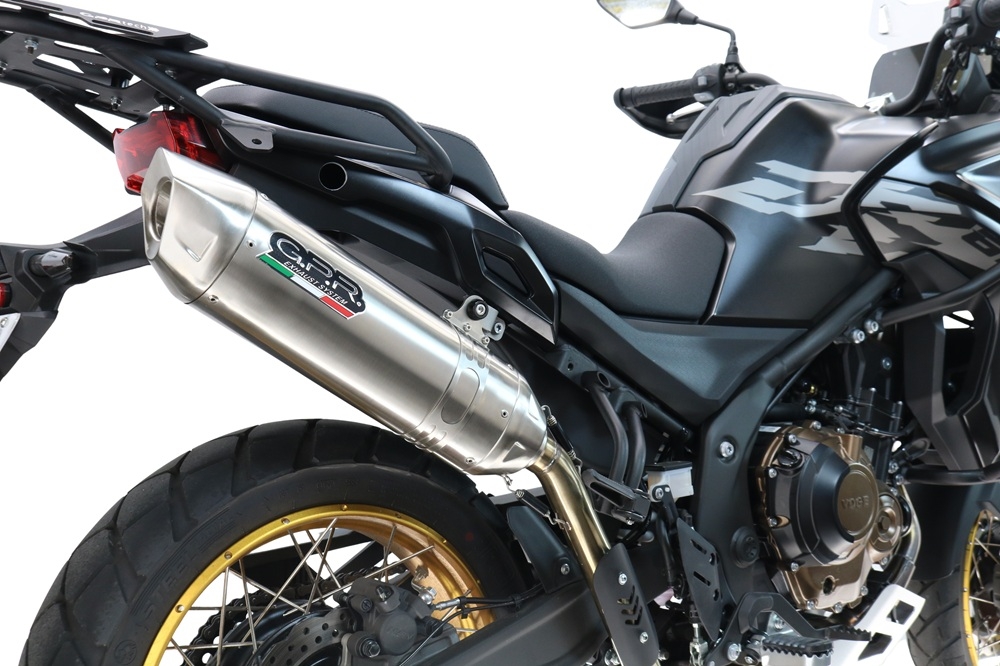 GPR escape compatible con  Voge 625DSX 2024-2025, Furore-X Acciaio Inox, Escape legal, homologado, silenciador con db killer desmontable y tubo de conexión específico 