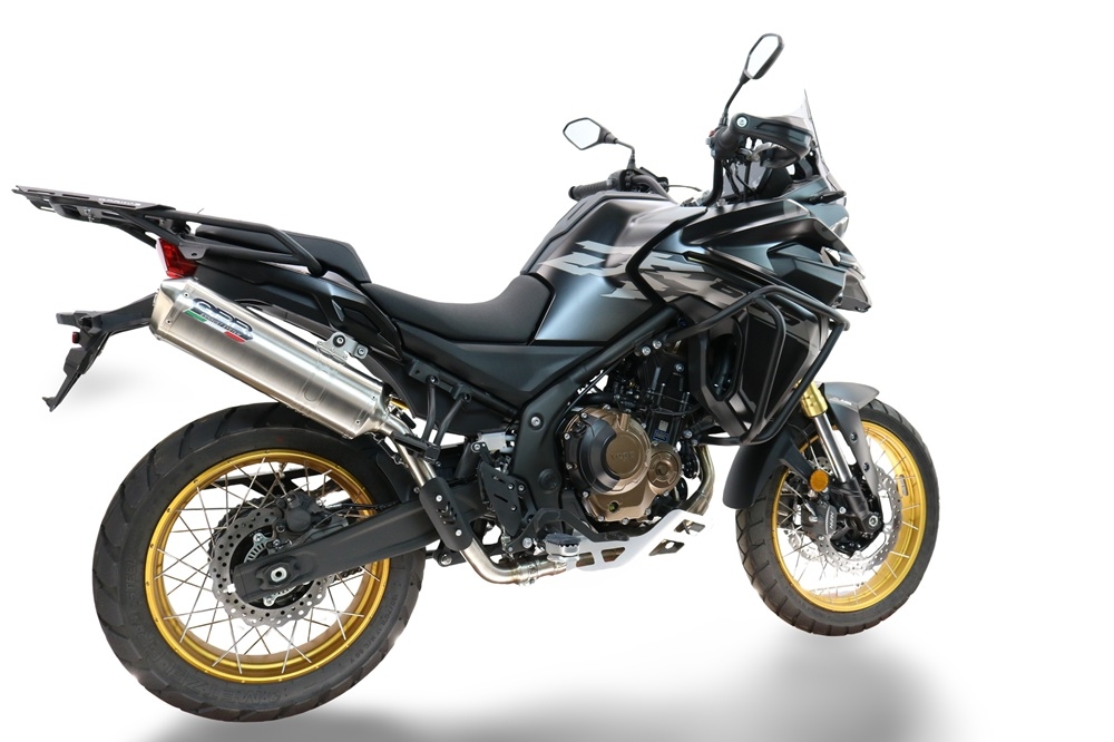 GPR escape compatible con Voge 625DSX 2024-2025, Satinox , Escape legal, homologado, silenciador con db killer desmontable y tubo de conexión específico 