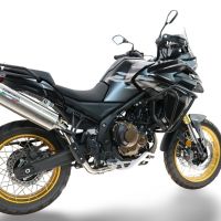 GPR escape compatible con Voge 625DSX 2024-2025, Satinox , Escape legal, homologado, silenciador con db killer desmontable y tubo de conexión específico 