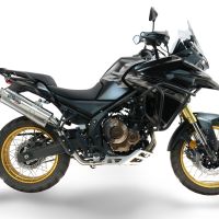 GPR escape compatible con Voge 625DSX 2024-2025, Trioval, Escape legal, homologado, silenciador con db killer desmontable y tubo de conexión específico 