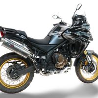 GPR escape compatible con Voge 625DSX 2024-2025, Trioval, Escape legal, homologado, silenciador con db killer desmontable y tubo de conexión específico 