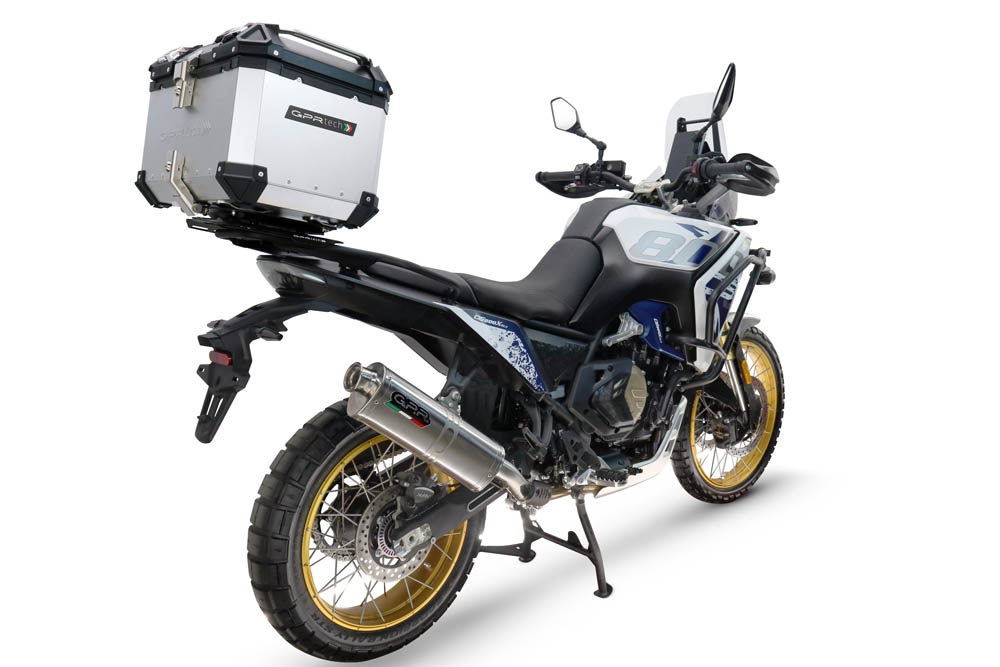 Baúl GPR TECH compatible con  Voge DS 800 Rally 2025/2026 Baúl Alpi-Tech en aluminio color plata con placa específica incluida Capacidad Litros 45