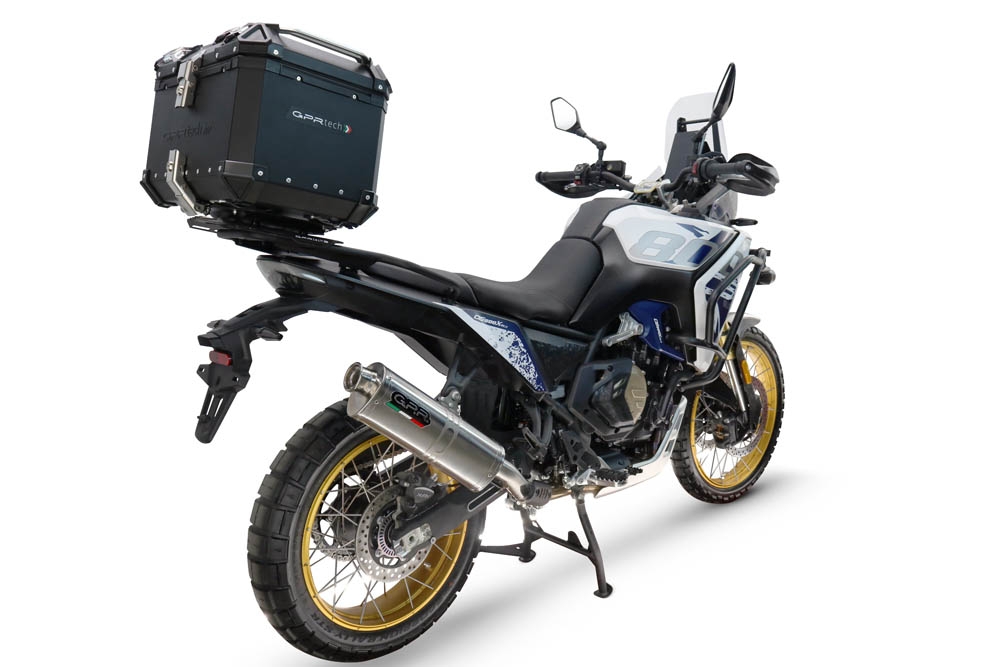 Baúl GPR TECH compatible con  Voge DS 800 Rally 2025/2026 Baúl Alpi-Tech en aluminio, color negro con placa específica incluida Capacidad Litros 45