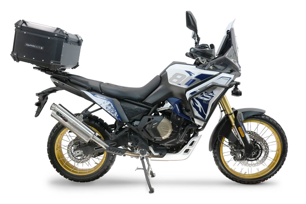 Baúl GPR TECH compatible con  Voge DS 800 Rally 2025/2026 Baúl Alpi-Tech en aluminio, color negro con placa específica incluida Capacidad Litros 55