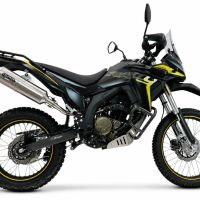 GPR escape compatible con Voge 300Rally 2025-2026, Satinox , Escape legal, homologado, silenciador con catalizador, db killer desmontable y tubo de conexión específico 