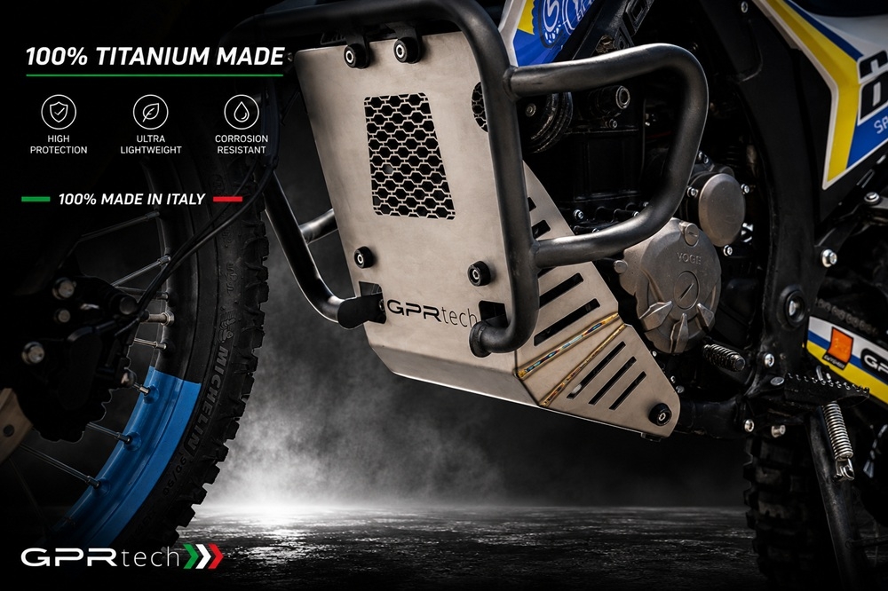 GPR TECH compatible con  Voge 300Rally 2025/2026 e5 plus Protección del motor en titanio 