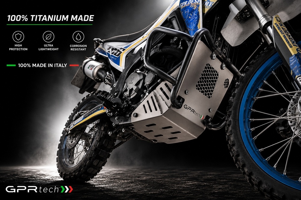 GPR TECH compatible con  Voge 300Rally 2025/2026 e5 plus Protección del motor en titanio 