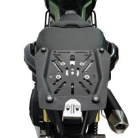 Baúl GPR TECH compatible con  Voge SR 450 X 2026/2027 e5 plus Baúl Alpi-Tech en aluminio color plata, incluye portaequipajes específico de aluminio y placa especifica de acero. Capacidad Litros 26