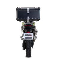 GPR TECH compatible con  Voge 900DSX 2024/2025 e5 Baúl Alpi-Tech en aluminio, color negro con placa específica incluida Capacidad Litros 45