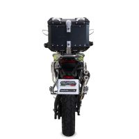 GPR TECH compatible con  Voge 900DSX 2024/2025 e5 Baúl Alpi-Tech en aluminio, color negro con placa específica incluida Capacidad Litros 35