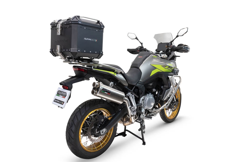 GPR TECH compatible con  Voge 900DSX 2024/2025 e5 Baúl Alpi-Tech en aluminio, color negro con placa específica incluida Capacidad Litros 35