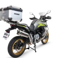 GPR TECH compatible con  Voge 900DSX 2024/2025 e5 Baúl Alpi-Tech en aluminio color plata con placa específica incluida Capacidad Litros 45