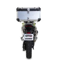 GPR TECH compatible con  Voge 900DSX 2024/2025 e5 Baúl Alpi-Tech en aluminio color plata con placa específica incluida Capacidad Litros 45
