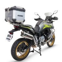 GPR TECH compatible con  Voge 900DSX 2024/2025 e5 Baúl Alpi-Tech en aluminio color plata con placa específica incluida Capacidad Litros 35