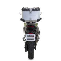 GPR TECH compatible con  Voge 900DSX 2024/2025 e5 Baúl Alpi-Tech en aluminio color plata con placa específica incluida Capacidad Litros 35