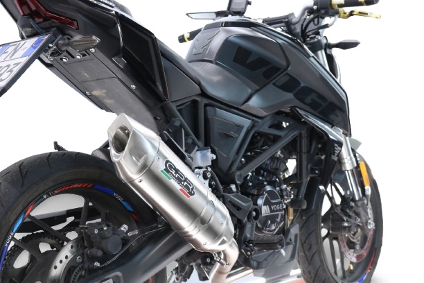 GPR escape compatible con  Voge Brivido R125 2025-2026, Furore-X Inox, Escape completo, no legal para países de la UE, con db killer extraíble 