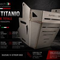 GPR TECH compatible con  Suzuki V-Strom Dl 650 2021/2023 e5 Protección del motor en titanio 