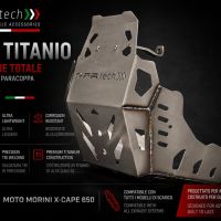 GPR TECH compatible con  Moto Morini X-CAPE 650 2021/2024 e5 Protección del motor en titanio 