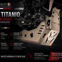 GPR TECH compatible con  Moto Morini X-CAPE 650 2021/2024 e5 Protección del motor en titanio 