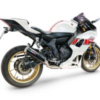 GPR escape compatible con Yamaha YZF R7 2021-2024, M3 Black Titanium, Escape completo racing, incluyendo colector y db killer desmontable, sin homologación 