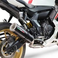 GPR escape compatible con Yamaha YZF R7 2021-2024, M3 Black Titanium, Escape completo racing, incluyendo colector y db killer desmontable, sin homologación 
