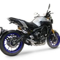 GPR escape compatible con  Yamaha Mt-09 2014-2020, GP-Revo Black Titanium, Escape linea completa racing, con db killer extraíble 