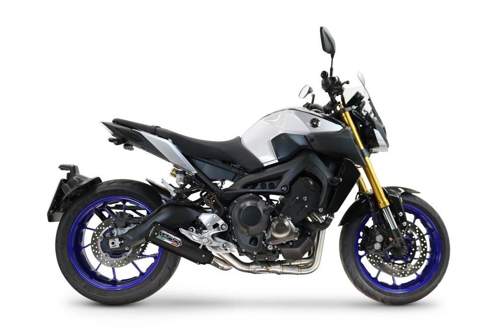 GPR escape compatible con Yamaha Mt-09 Tracer 900 2017-2020, M3 Black Titanium, Escape completo, no legal para países de la UE, con db killer extraíble 