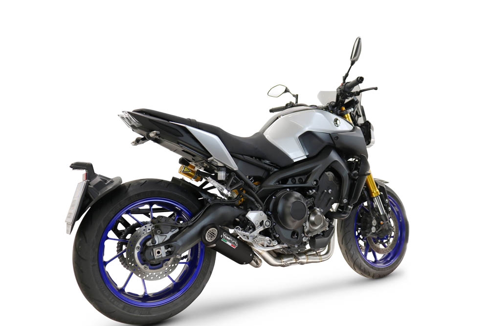 GPR escape compatible con Yamaha Mt-09 Tracer 900 2017-2020, M3 Black Titanium, Escape completo, no legal para países de la UE, con db killer extraíble 