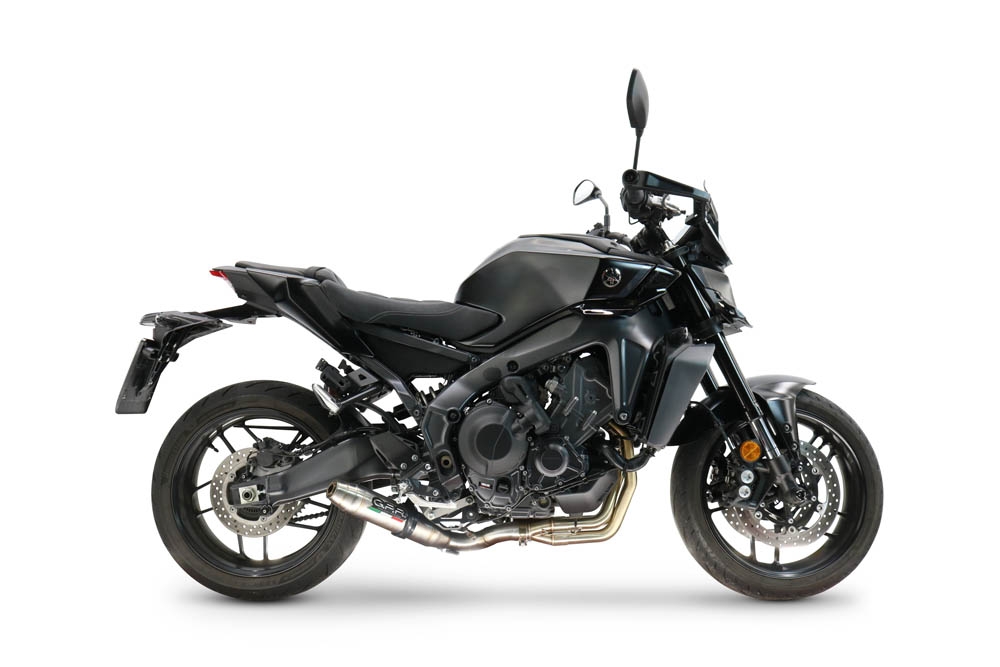 GPR escape compatible con  Yamaha Mt-09 2021-2024, Deeptone Inox, Escape completo racing, incluyendo colector y db killer desmontable, sin homologación 