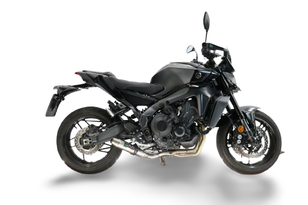 GPR escape compatible con  Yamaha Mt-09 2021-2024, Deeptone Inox, Escape completo racing, incluyendo colector y db killer desmontable, sin homologación 