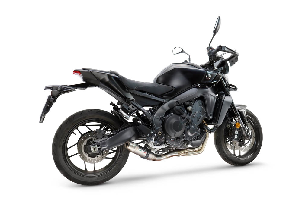 GPR escape compatible con  Yamaha Mt-09 2021-2024, Deeptone Inox, Escape completo racing, incluyendo colector y db killer desmontable, sin homologación 